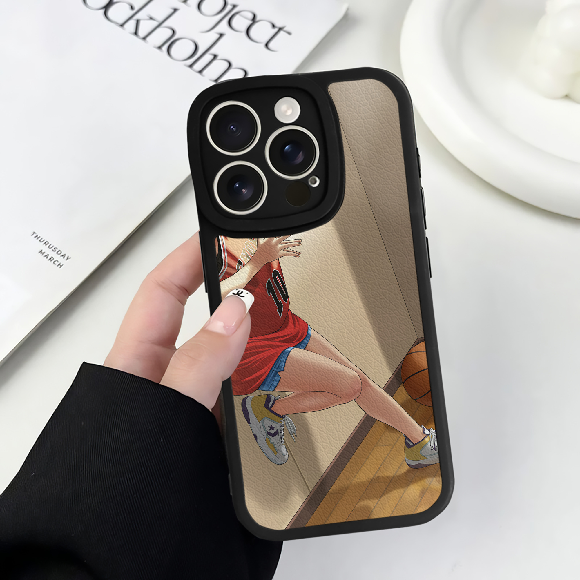 （画像用） SLAM DUNK／スラムダンク 【iPhone 16シリーズ対応】シリコンスマホケース（レザー調） 材質：シリコン